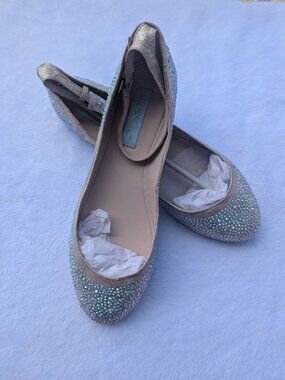 Brand new Betsey Johnson Joy Rhinestone Ballet Flats